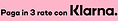 pagamento in tre rate klarna