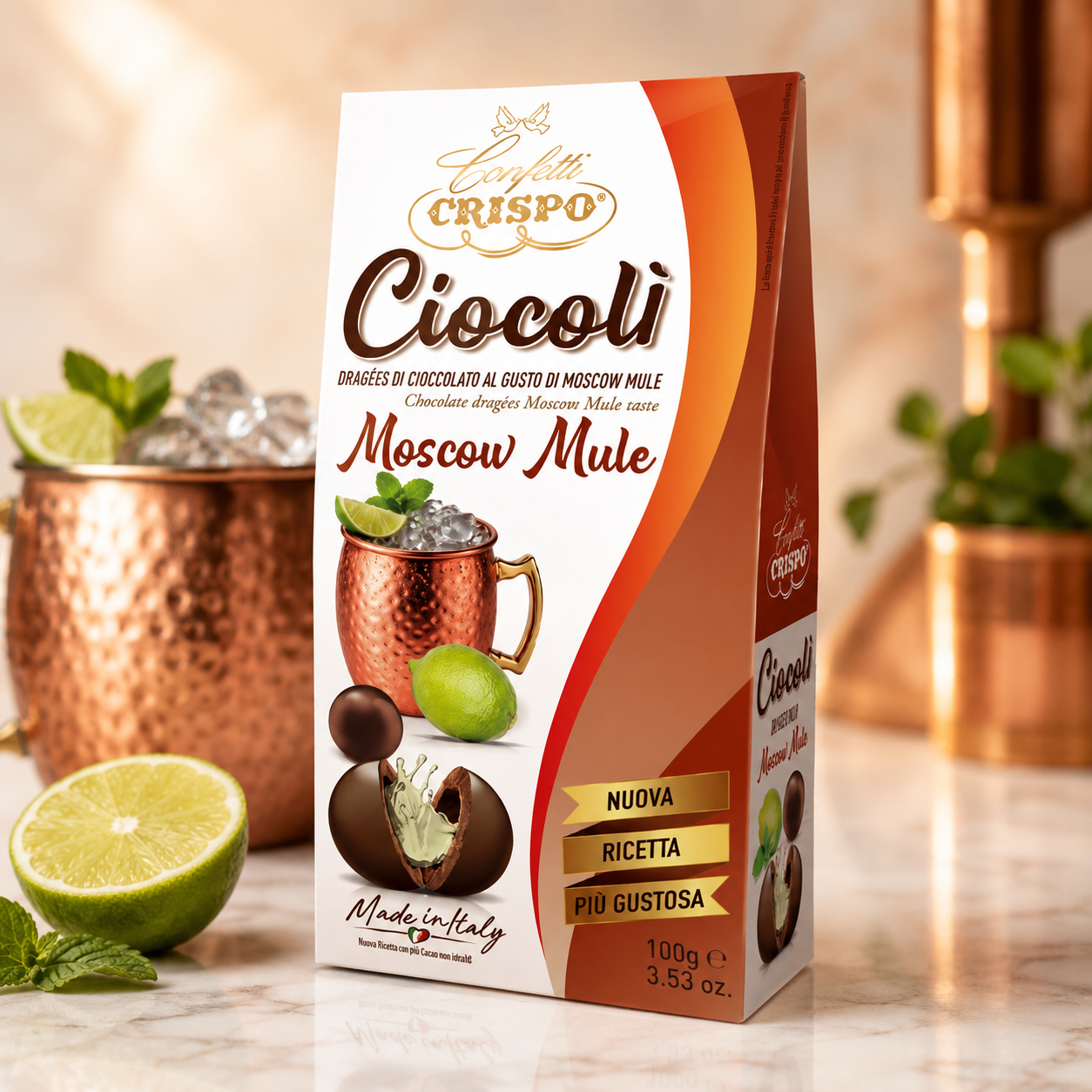 Ciocolì Crispo al gusto Moscow Mule – 100 g