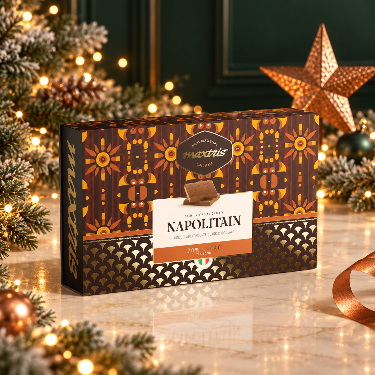Maxtris Napolitain Fondente 70% Cacao - 500g
