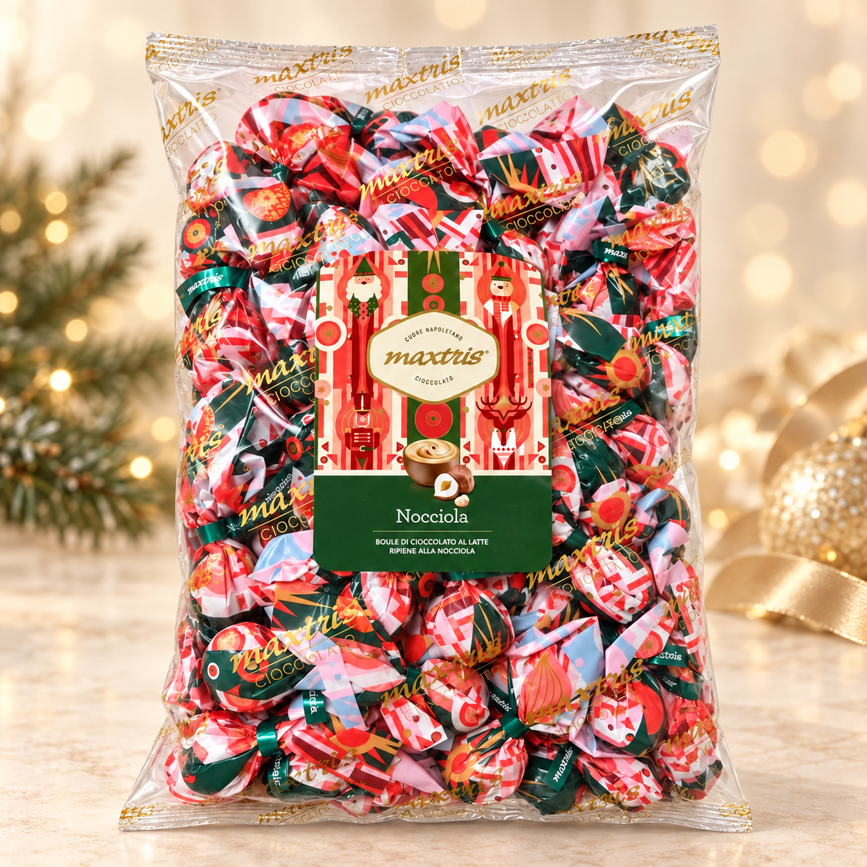 Maxtris Christmas Boule Cioccolato Nocciola - 1kg