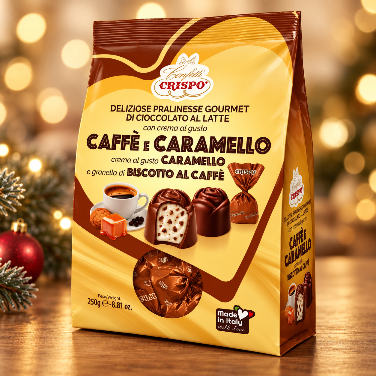 Pralinesse Crispo Caffè e Caramello – 250 g