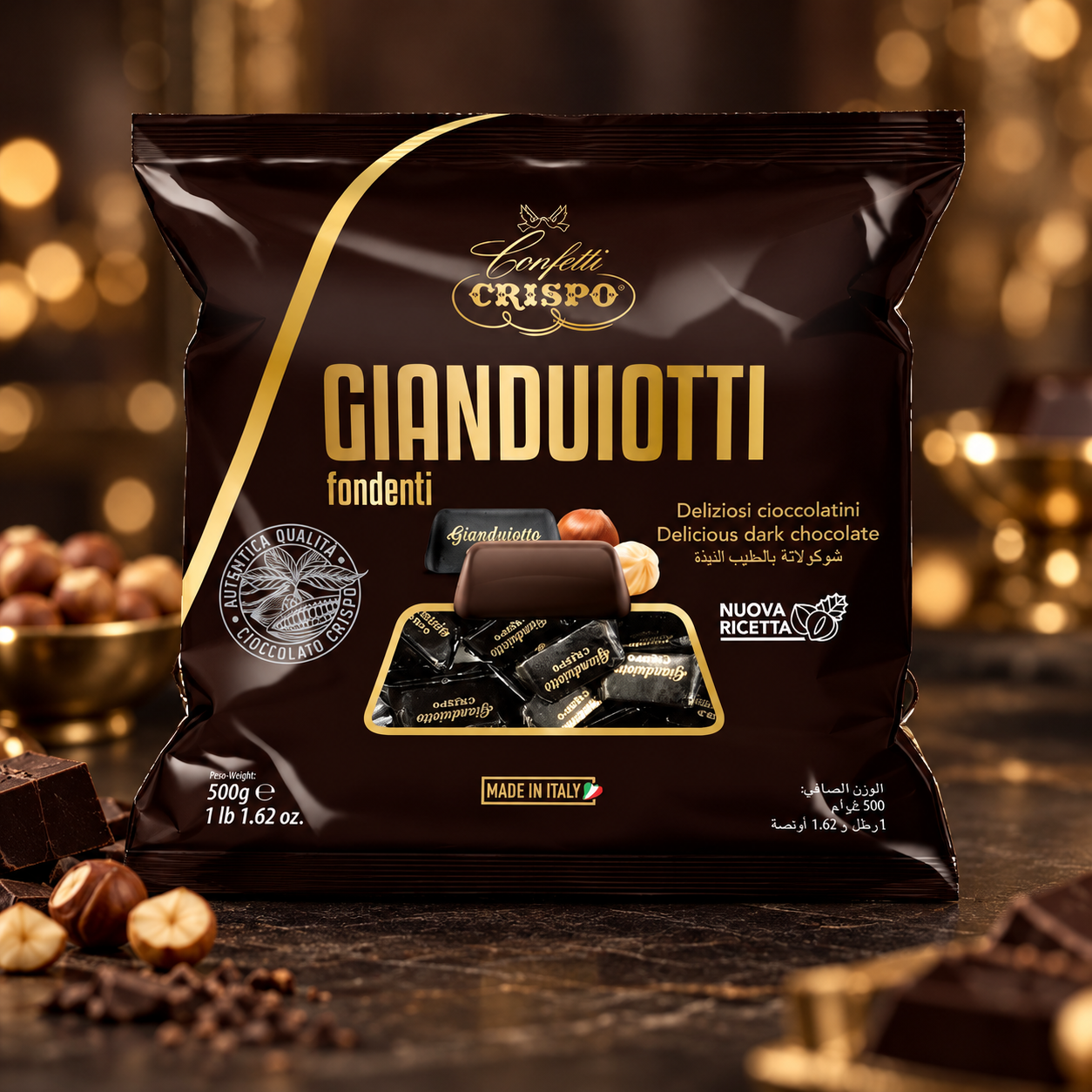 Gianduiotti Crispo Fondenti – 500 g