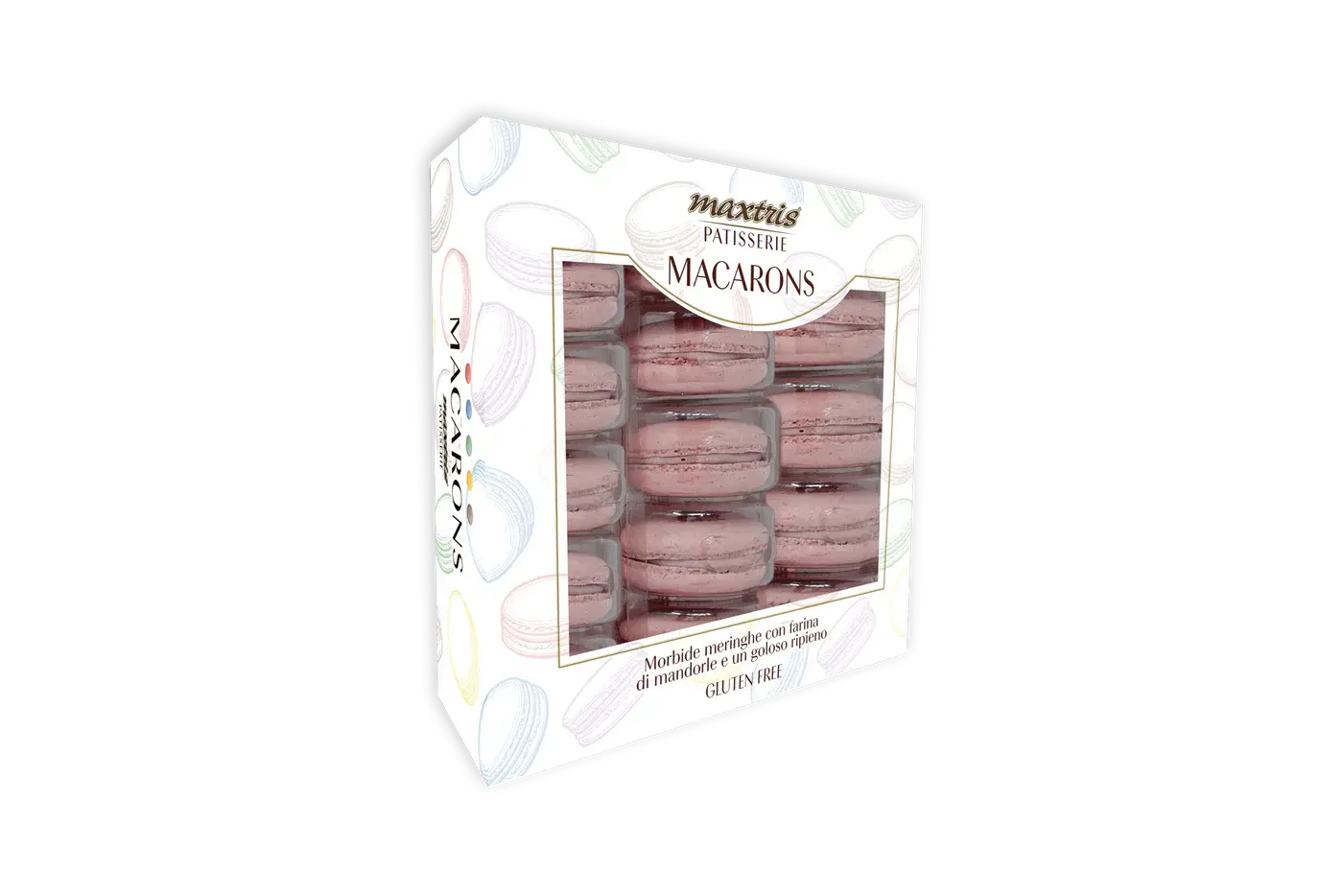 Maxtris Macarons Yogurt - Confezione da 15