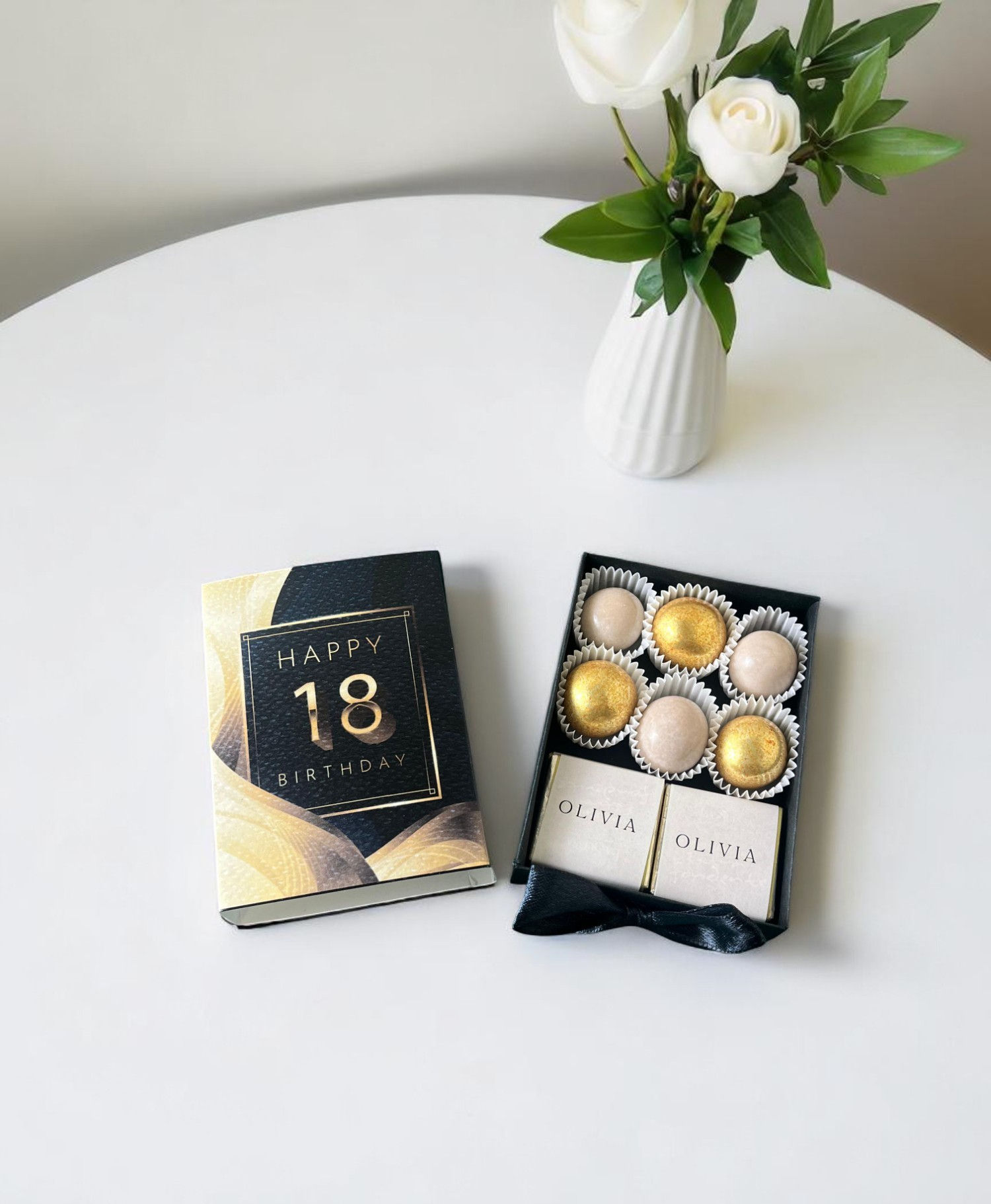 Scatola fiammifero con cioccolatini