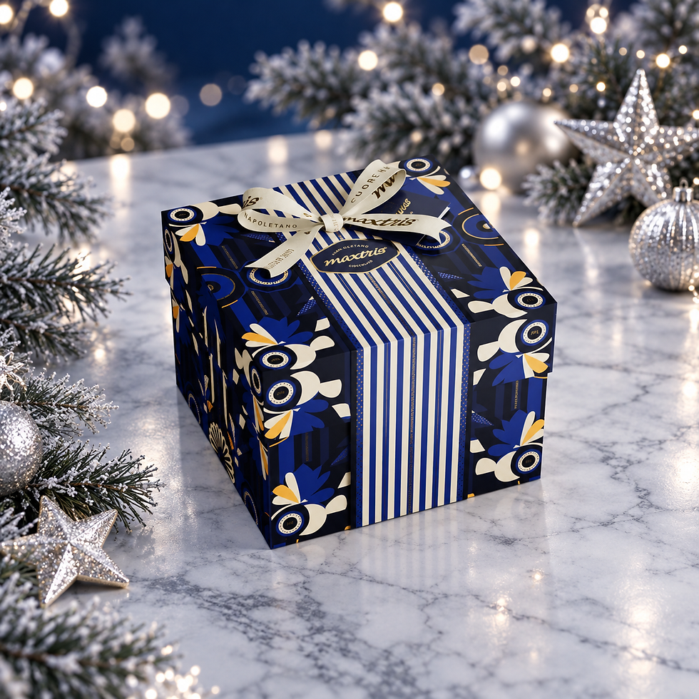 Maxtris Scatola Regalo Blu Cioccolato Assortito - 400g
