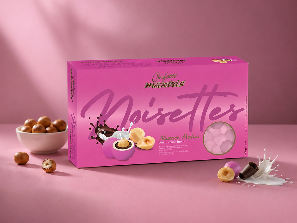 Maxtris Les Noisettes Nuance Malva - Confetti alla nocciola malva per matrimoni primaverili romantici