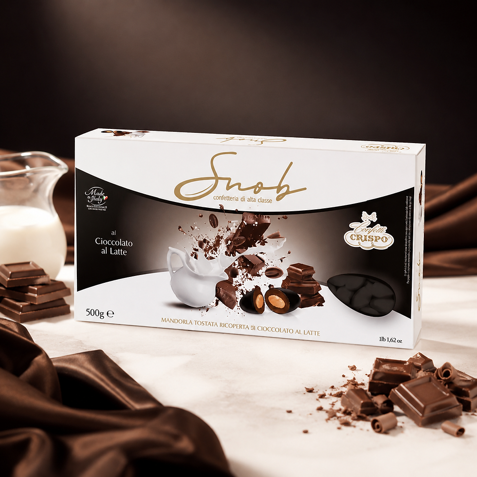Confetti Crispo Snob al cioccolato al latte nero