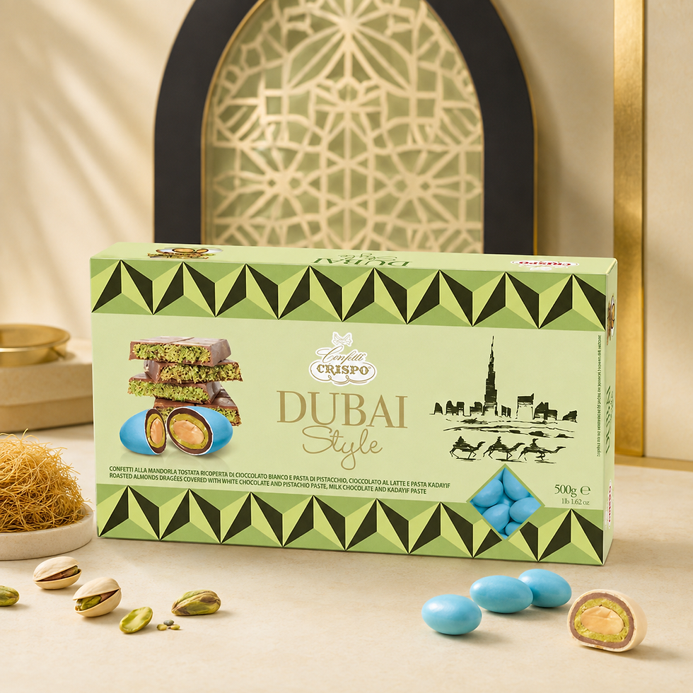 Crispo Dubai Pistacchio e Kadayif Celeste