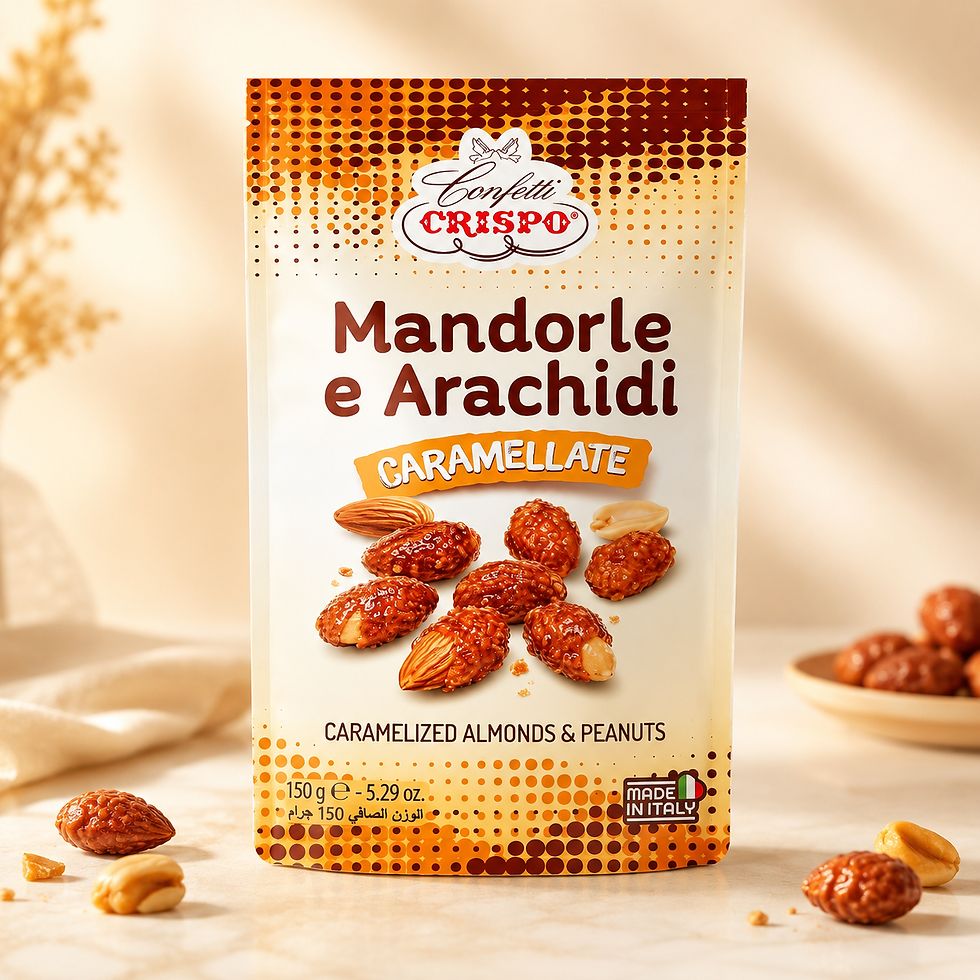 Mandorle e Arachidi Caramellate Crispo – 150 g