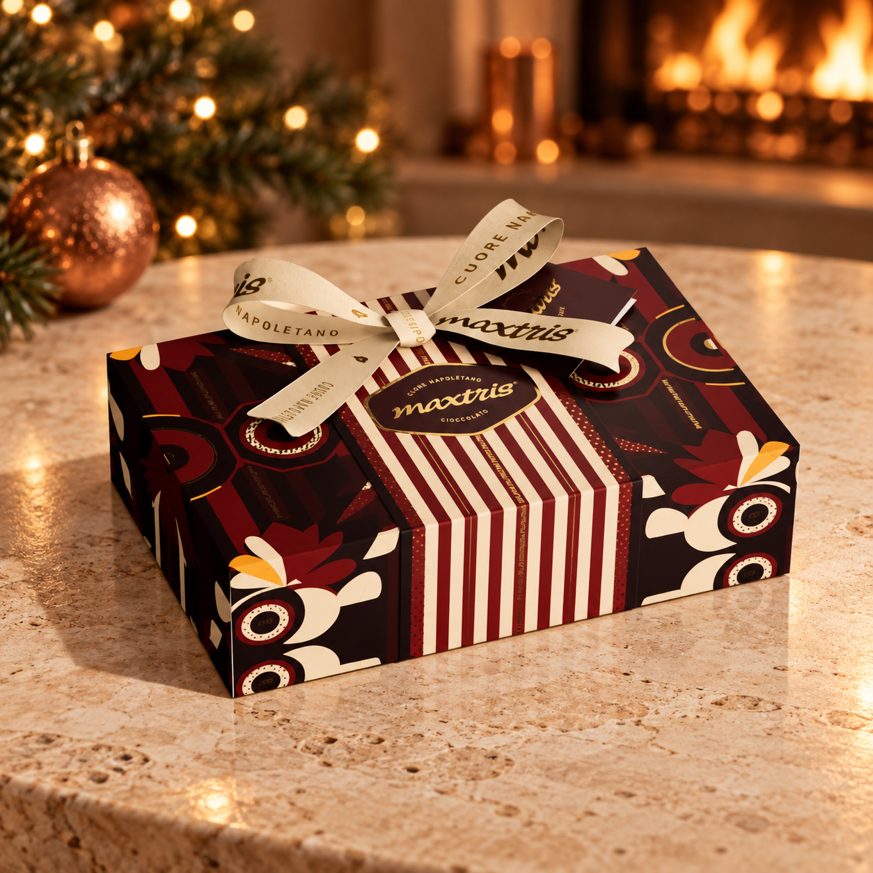Maxtris - Scatola Regalo Bordeaux Fondente - 350g