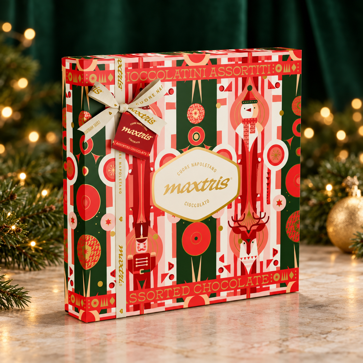 Maxtris Box Christmas Cioccolatini Assortiti - 500g