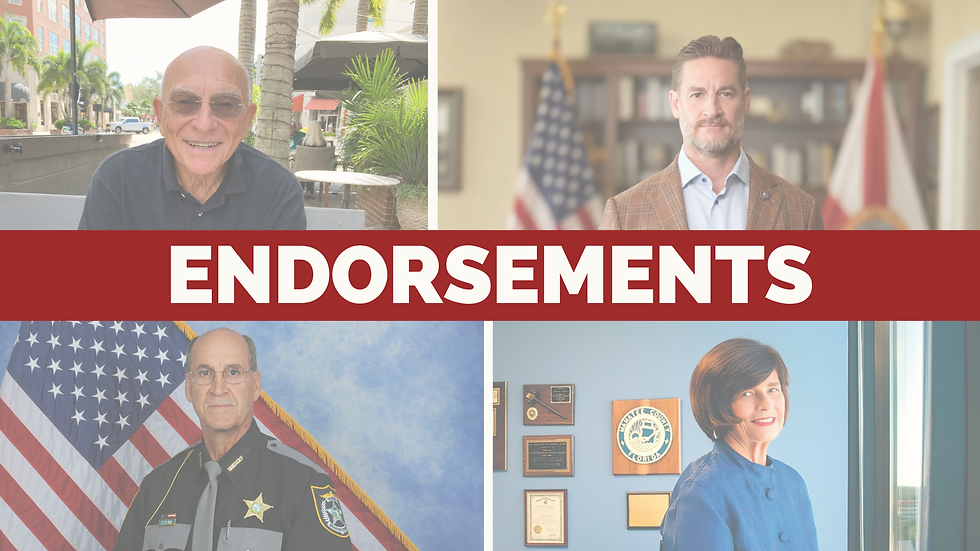 Gene Gallo, Greg Steube, Brad Steube and Donna Hayes endorse Melton Little for Florida House District 71.