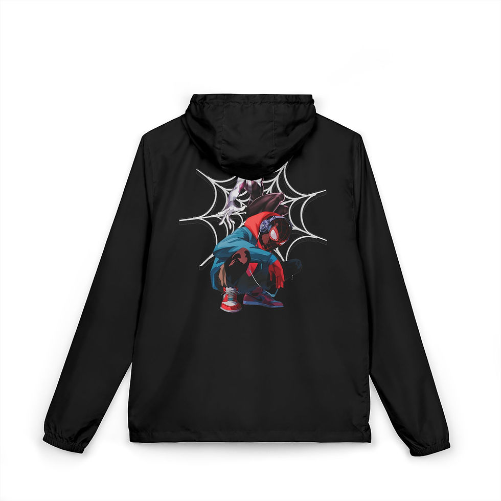 섬네일: Miles M.  Pop Art Hooded Windbreaker