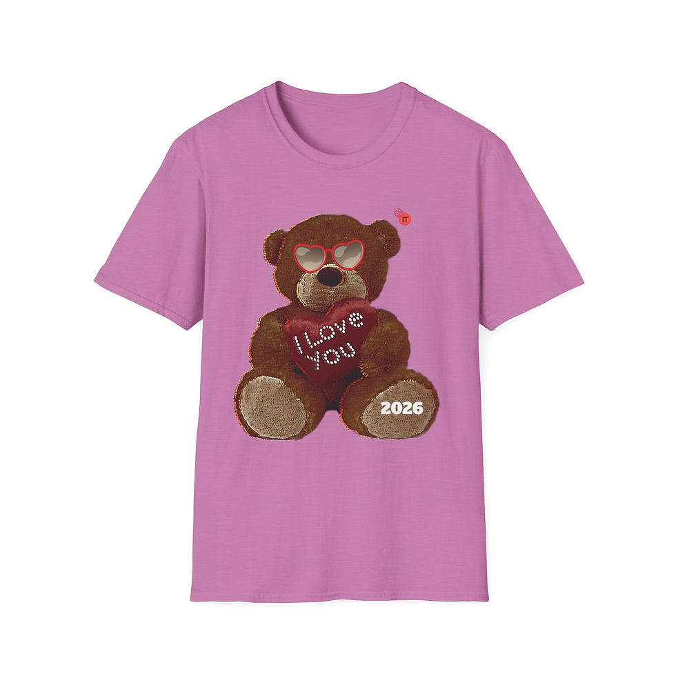 (Valentines) Bear T‑Shirt — 2026 'I Love You' Teddy Tee