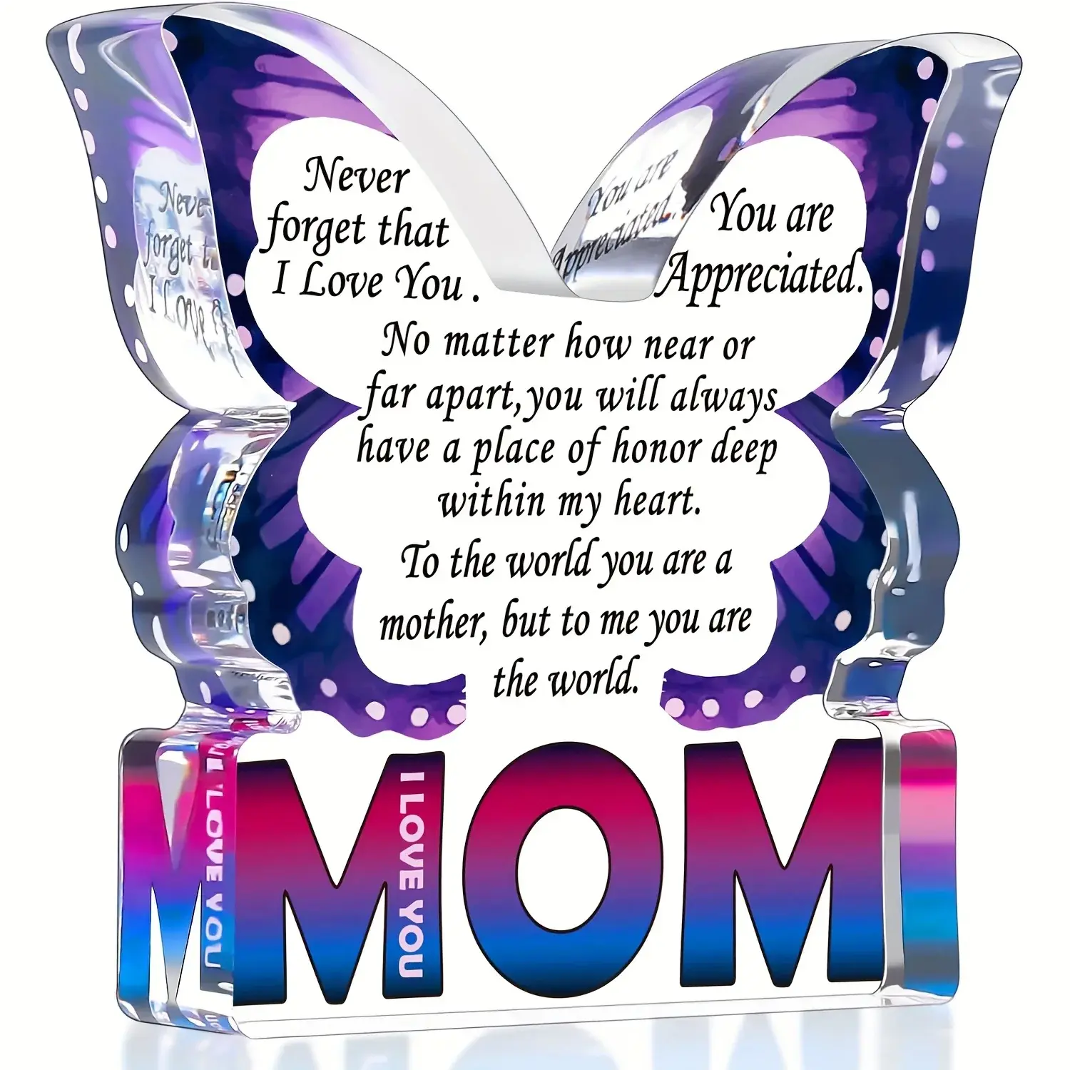 (Mother's Day) 'MoM' I Love You Mom Gifts