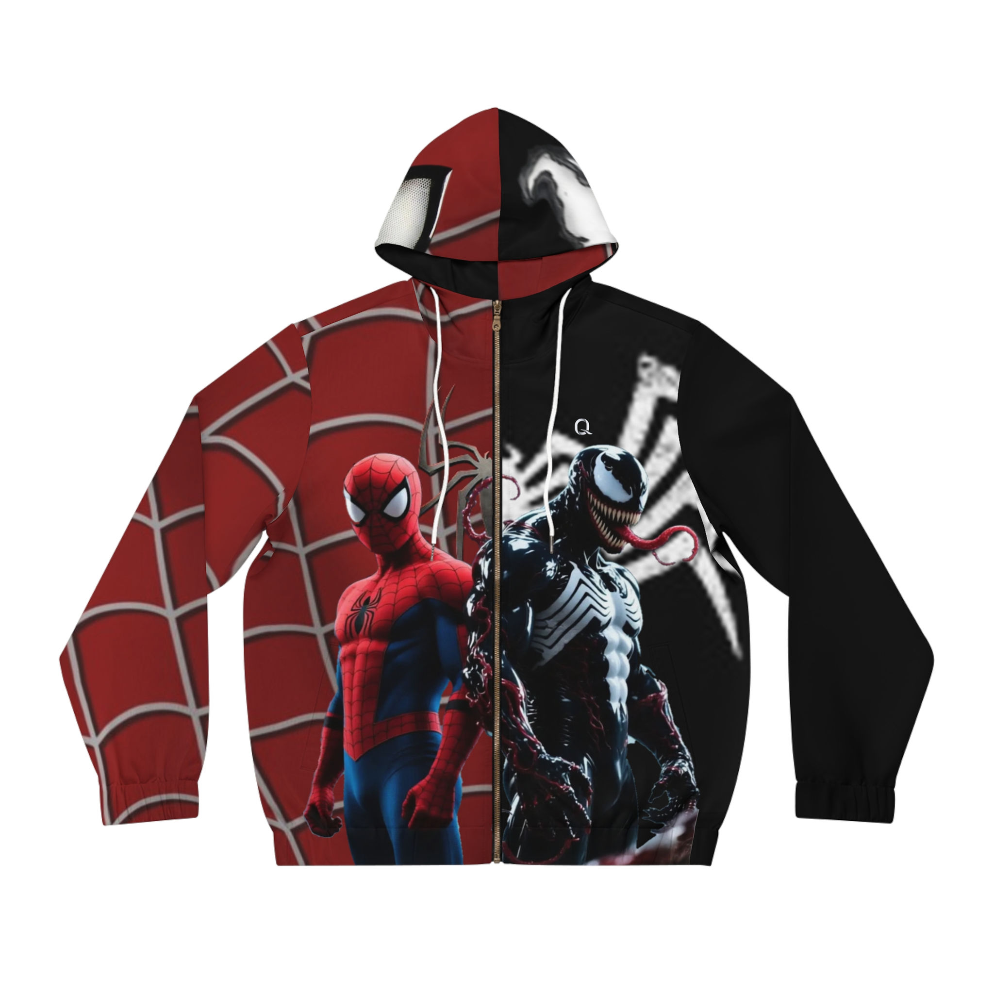 Hero/Villain Full-Zip Hoodie for Superhero Fans