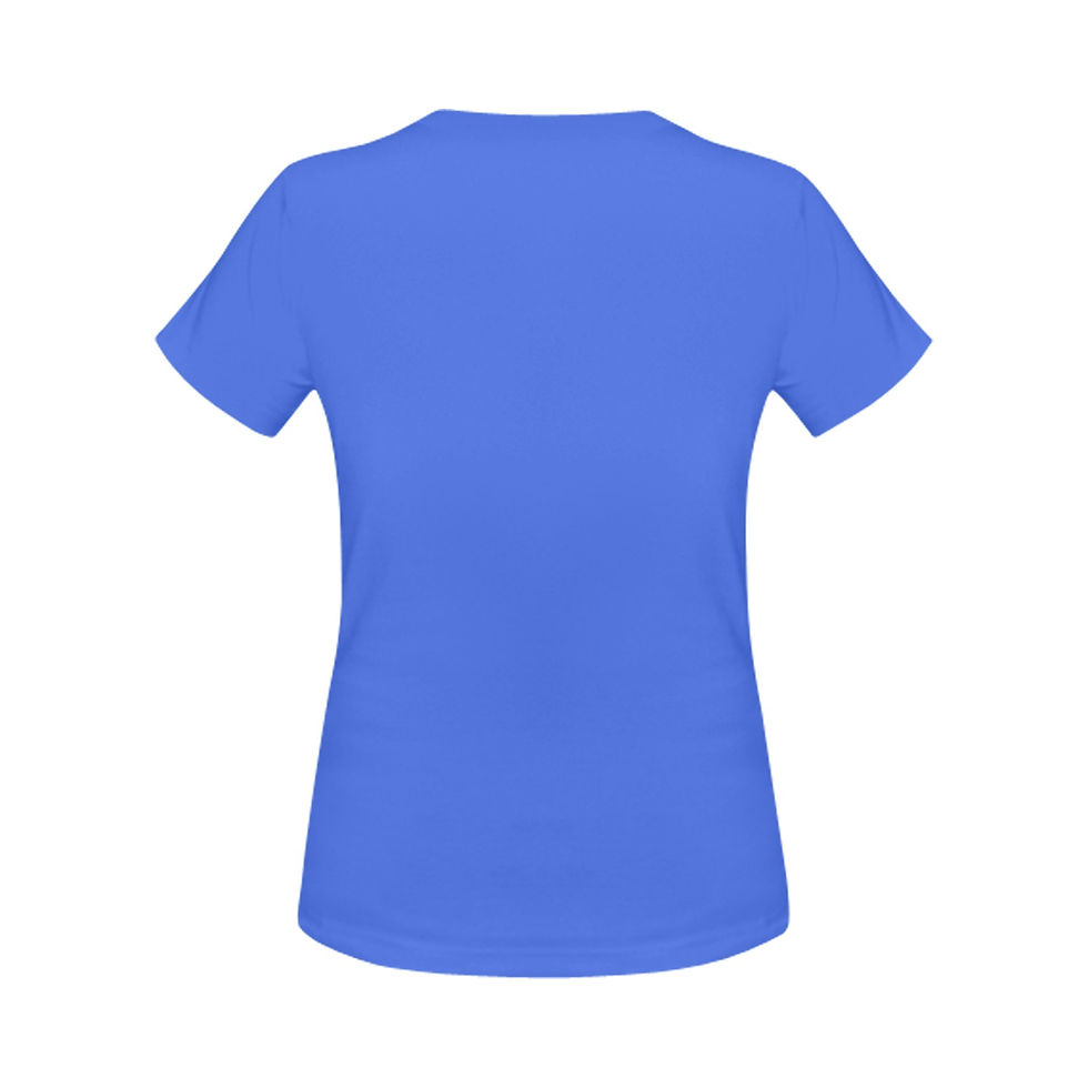 Miniatura: HEART go viral Blue Women's T-Shirt in USA Size