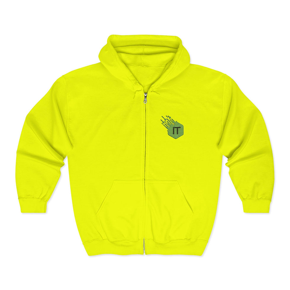 Miniatura: IT Zip Hoodie - Unisex Hooded Sweatshirt