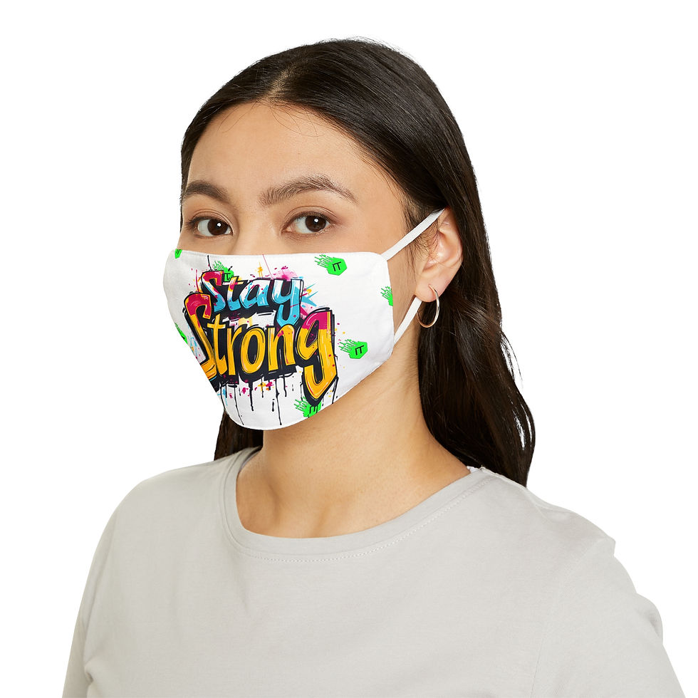 थंबनेल: Stay Strong Graphic - IT stamped Face Mask