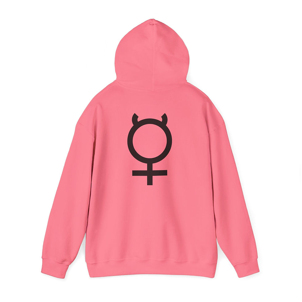الصورة المصغرة: Black Venus Hoodie — Feminine Power Graphic Pullover