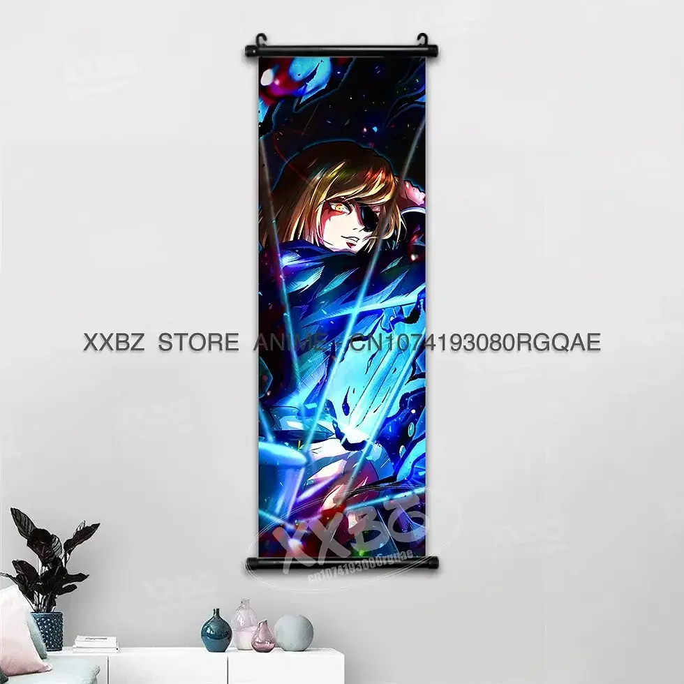 섬네일: Jujutsu Kaisen Hanging Painting Gojo Satoru Wall Artwork
