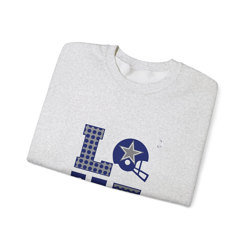 थंबनेल: Love Football Unisex Crewneck Sweatshirt