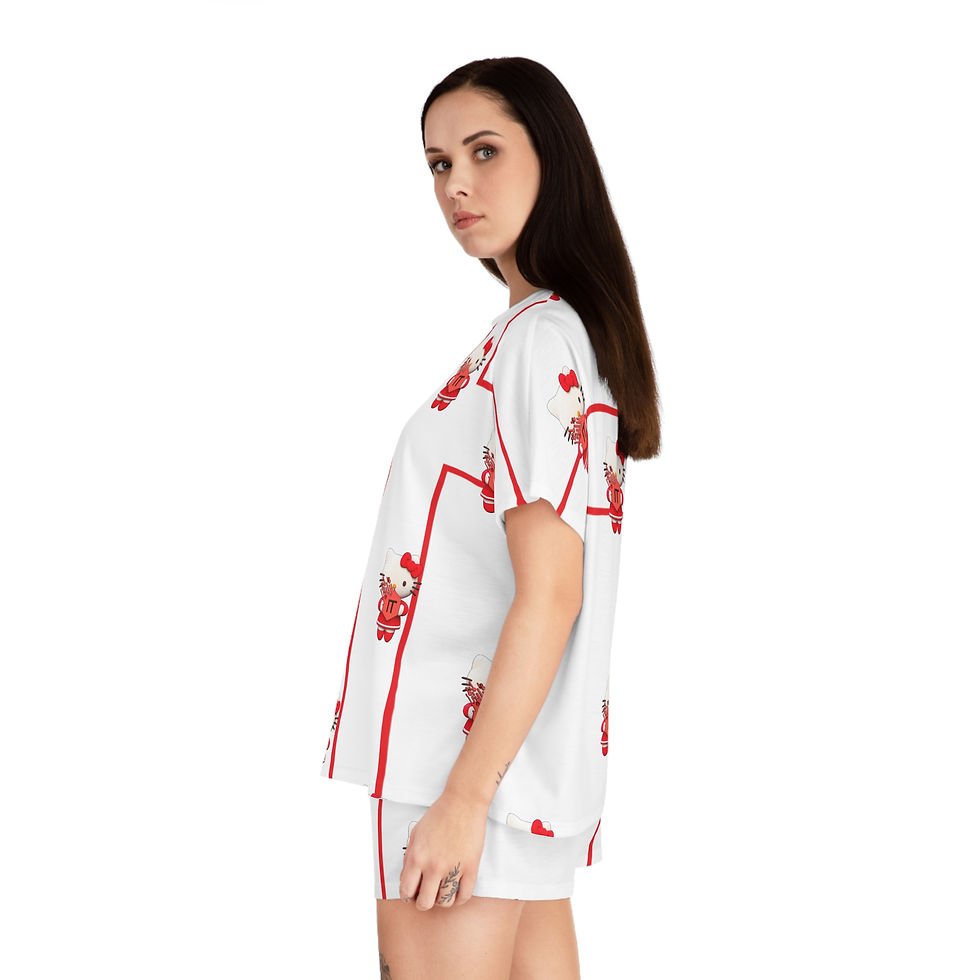 थंबनेल: Kitty Pajama Set for Women