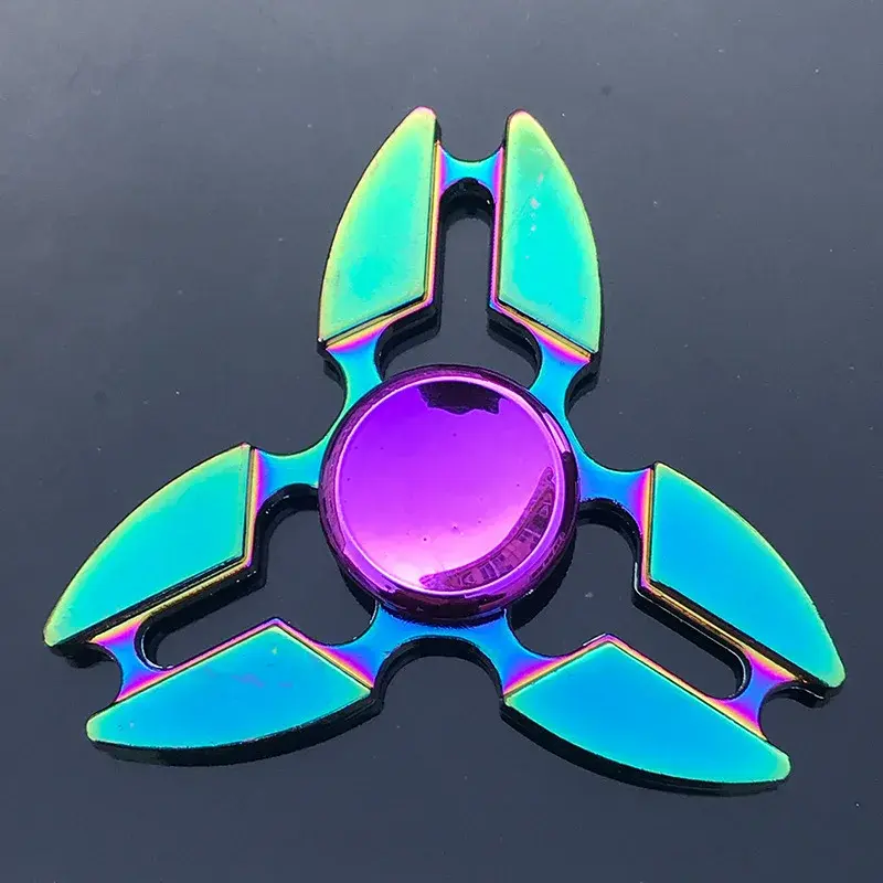 縮圖：Colorful Fidget Spinner Stress Relief Hand Spinner Metal EDC