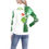 섬네일: (X-mas)Naughty Grinch White Trim Women's All Over Print V-Neck Sweater(ModelH48)