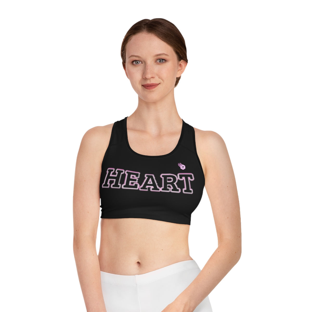 HEART Sports Bra (Black)