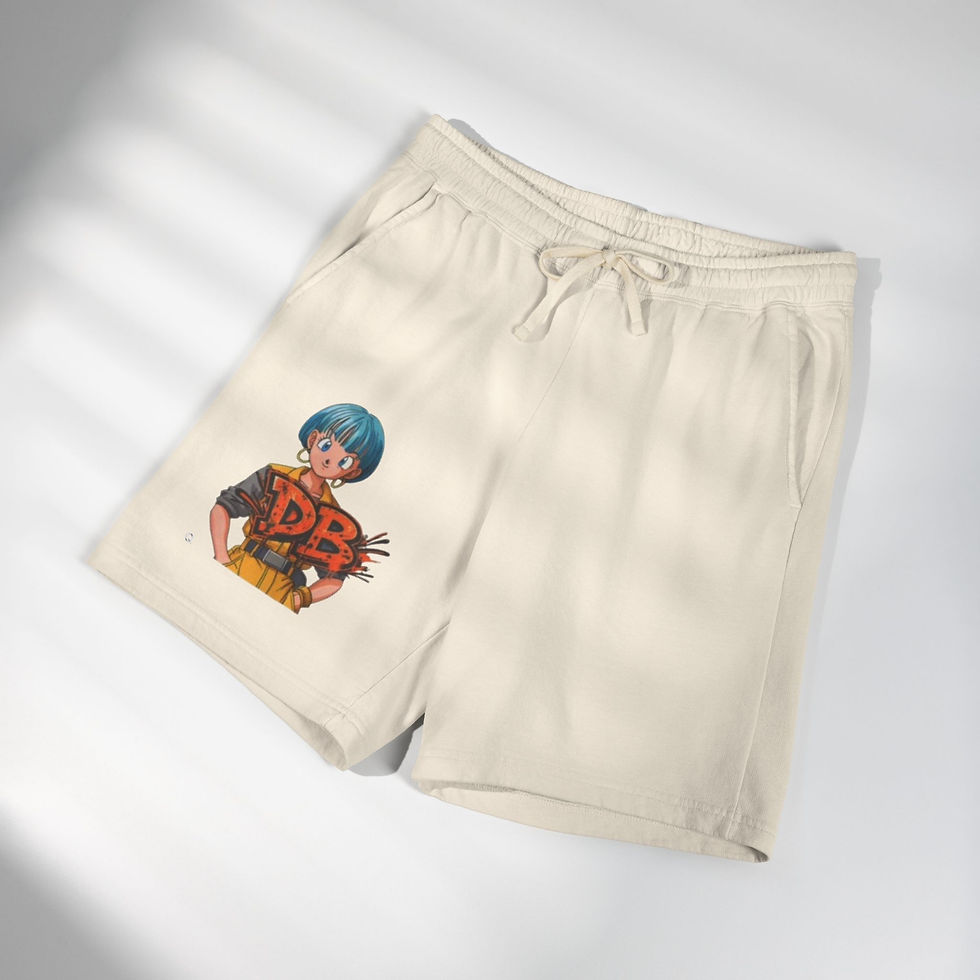 縮圖：Boxy Retro Anime Character "DB" Sweat Shorts