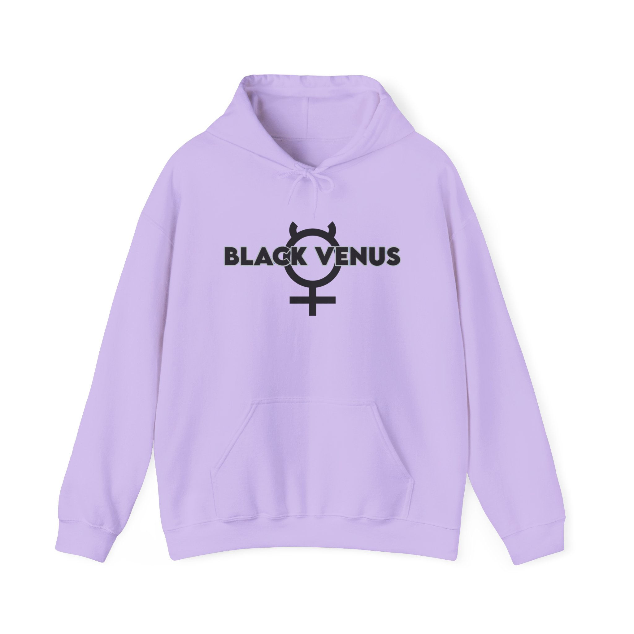 Black Venus Hoodie — Feminine Power Graphic Pullover