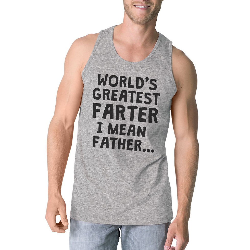縮圖：Farter Father Mens Fathers Day Sleeveless Tee