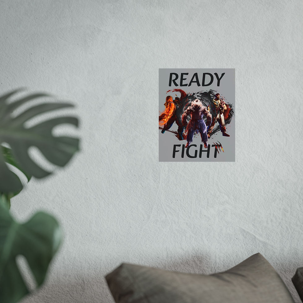 Thumbnail: Ready to Fight Fine Art Poster - for Gamers
