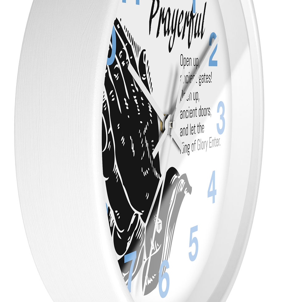 縮圖：Prayerful Wall Clock - Faith-Inspired Home Decor