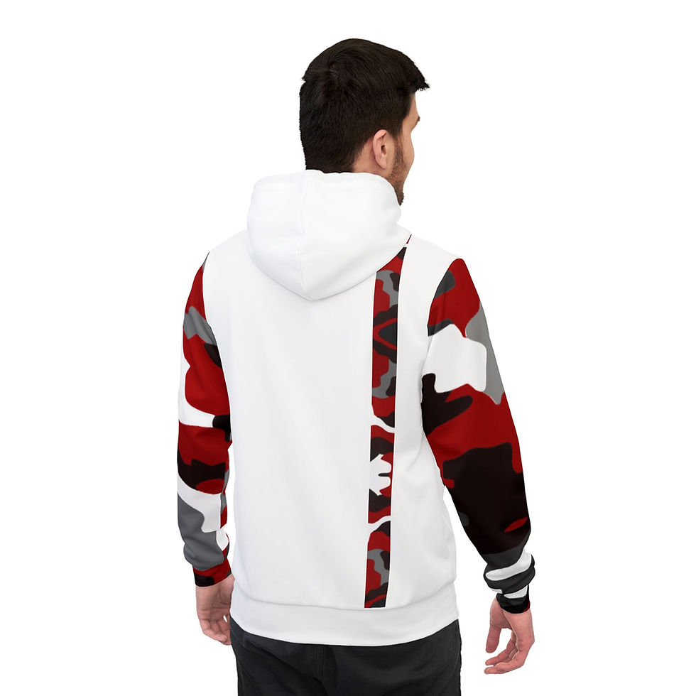 縮圖：Trendy Camo White Hoodie Design