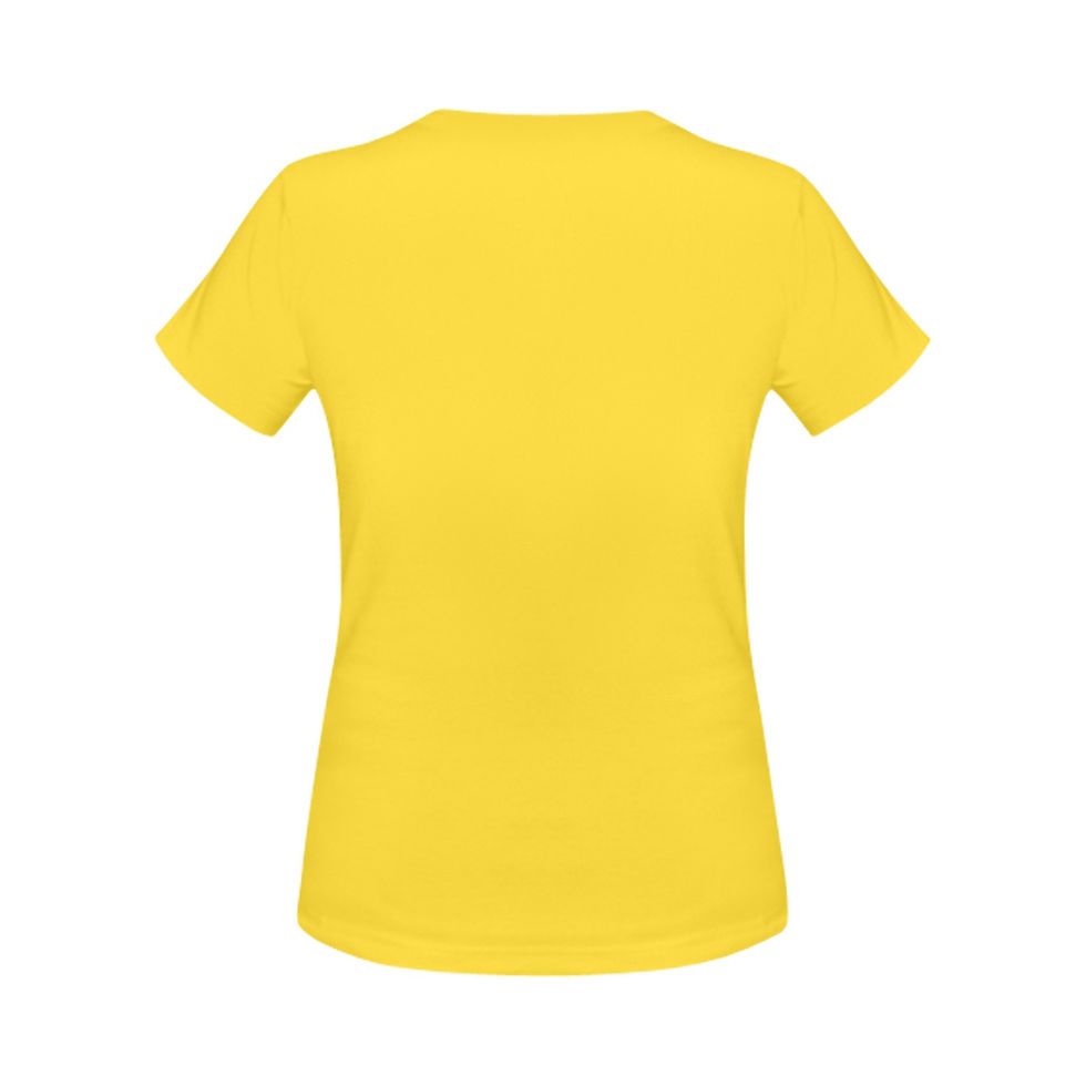 Thumbnail: HEART go viral Yellow Women's T-Shirt in USA Size