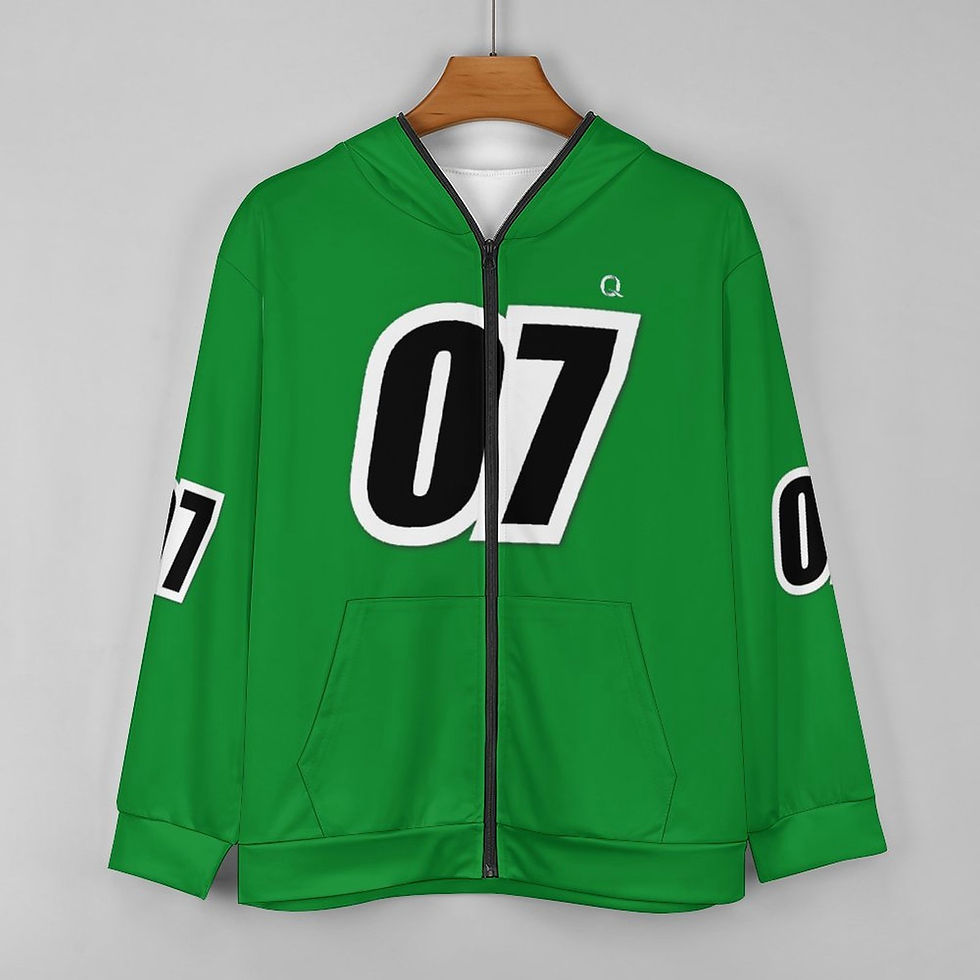 Miniatura: Z-Seven (Green) Full-Zip Hoodie