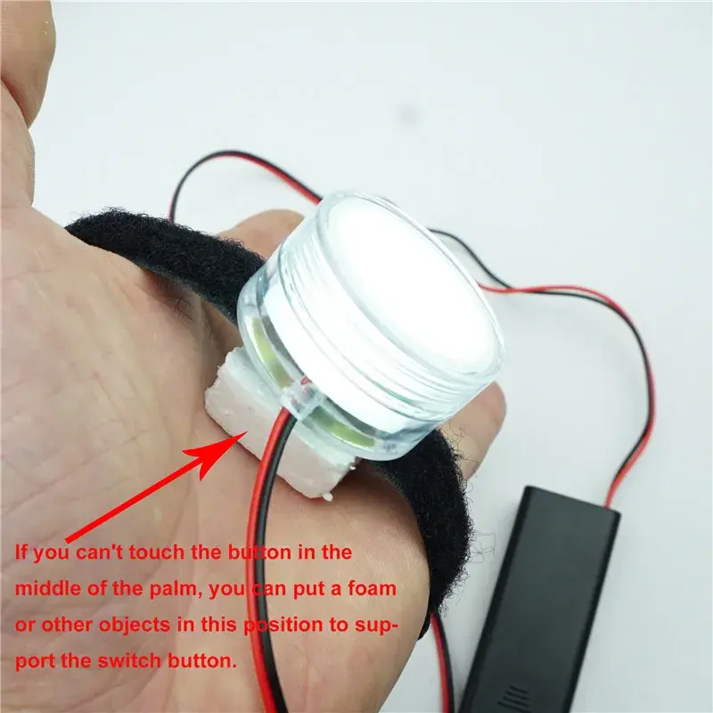 섬네일: DIY Controlled Light LED Light FOR 1:1 Iron Man Glove Palm Lights