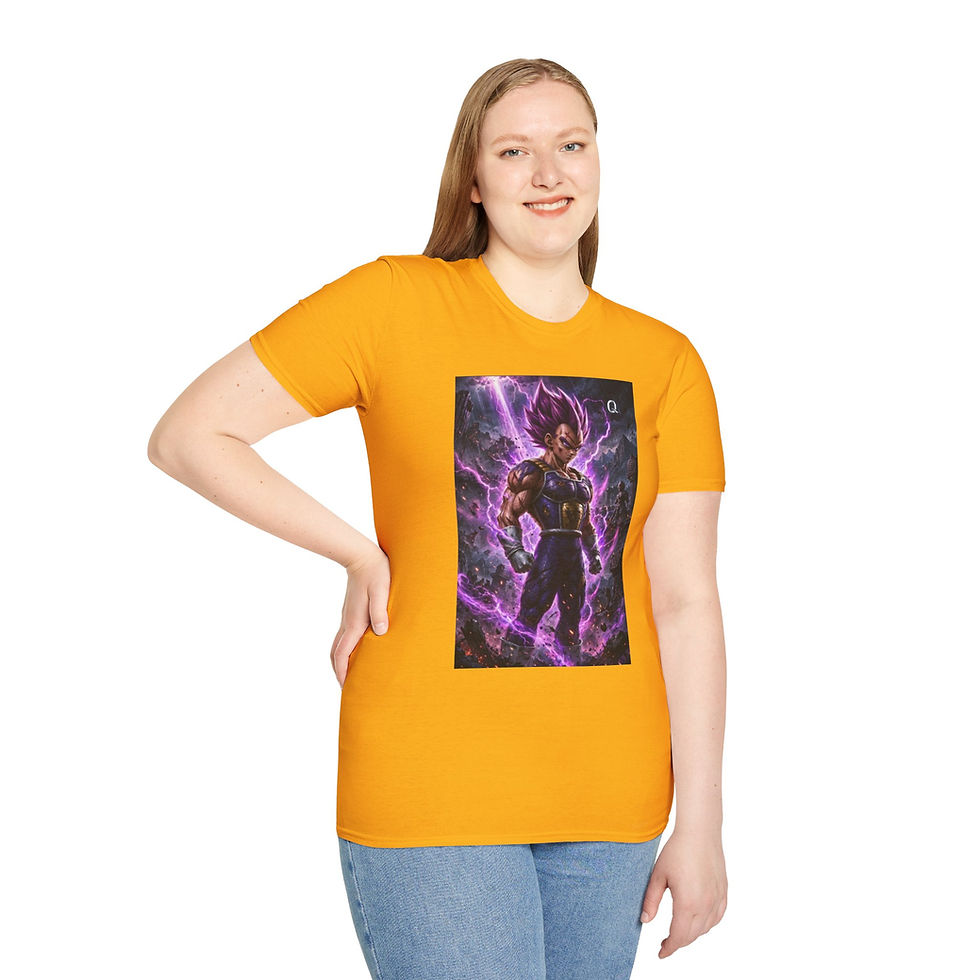 Thumbnail: Dragon Warrior Lightning Purple Energy Anime Shirt