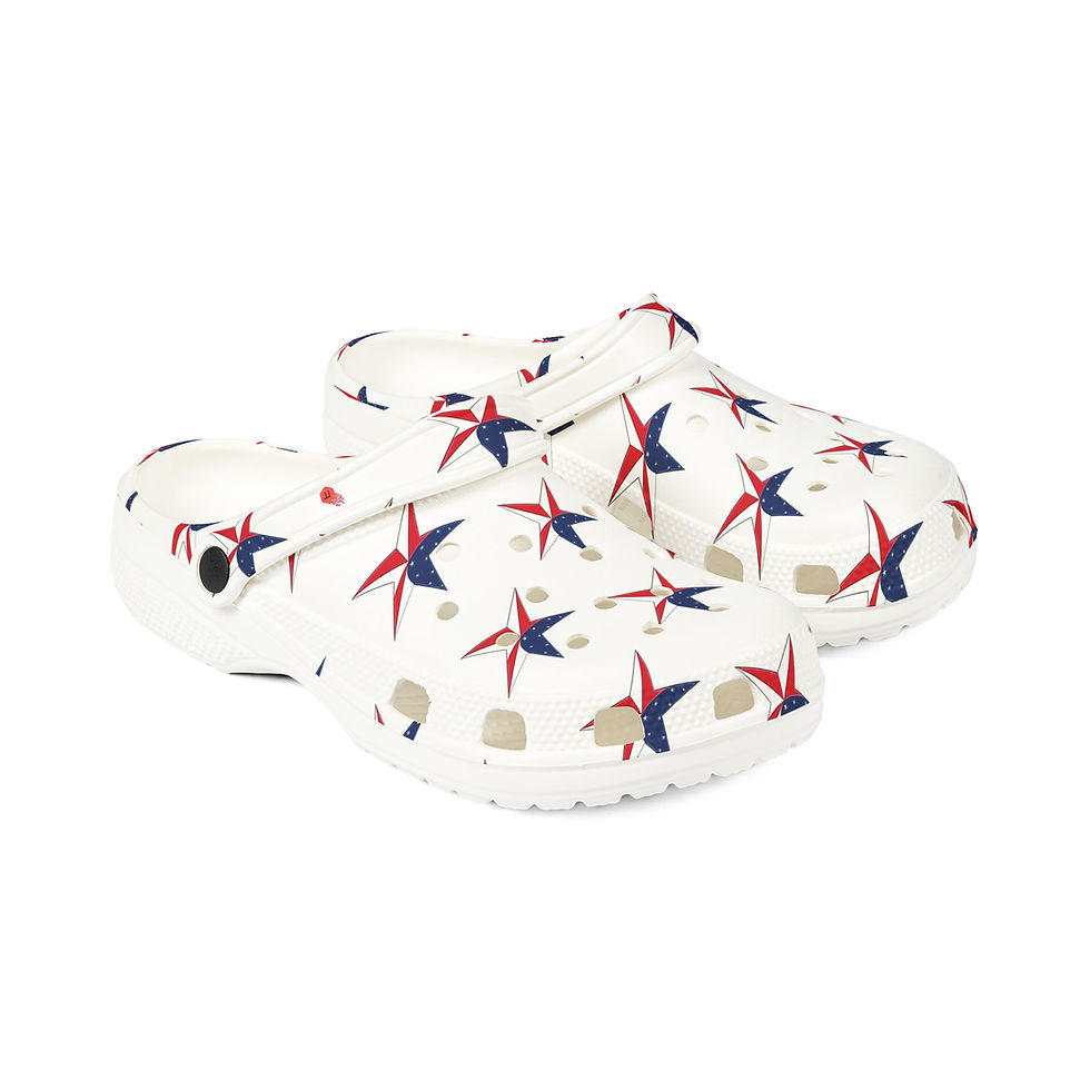 Patriotic EVA Foam Clogs - Stars 