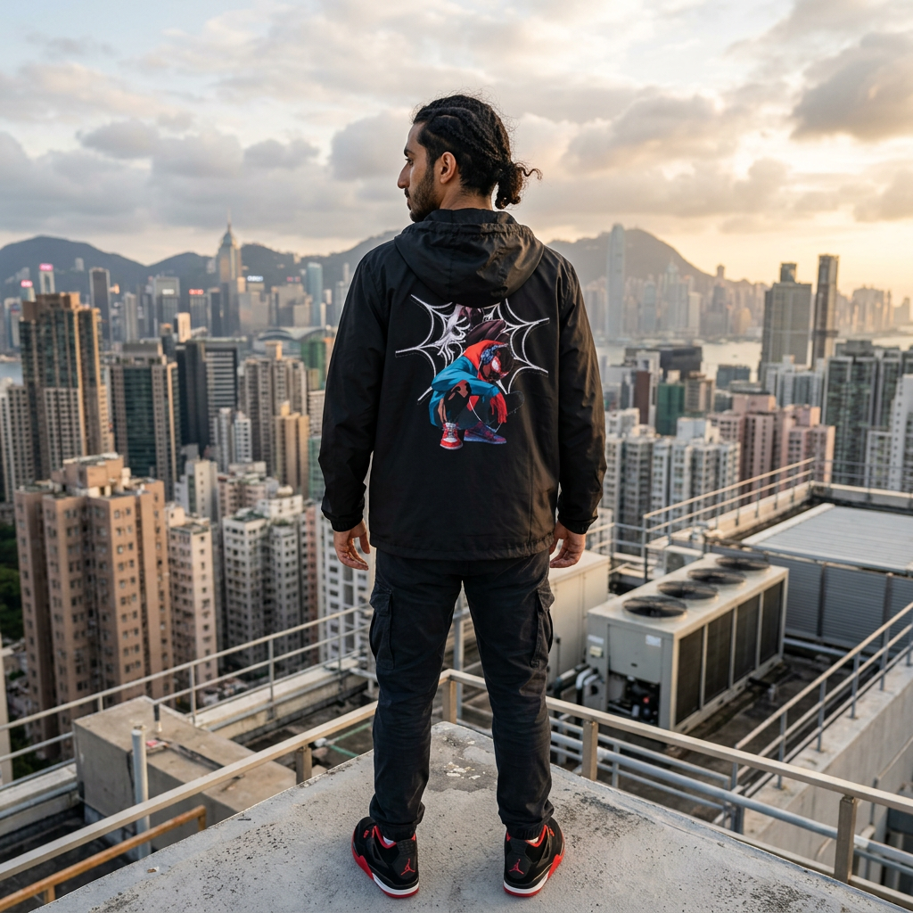 Miles M. Pop Art Hooded Windbreaker