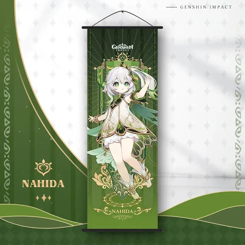 Miniatura: Genshin Impact Wanderer Tarot Poster Genshin Scroll Canvas Hanger