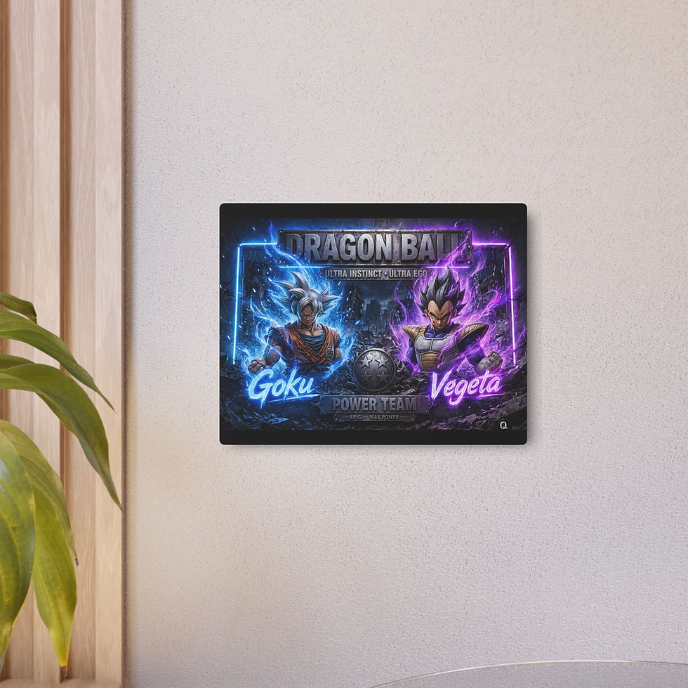 الصورة المصغرة: Dragon Ball Metal Sign — Power Team Wall Art