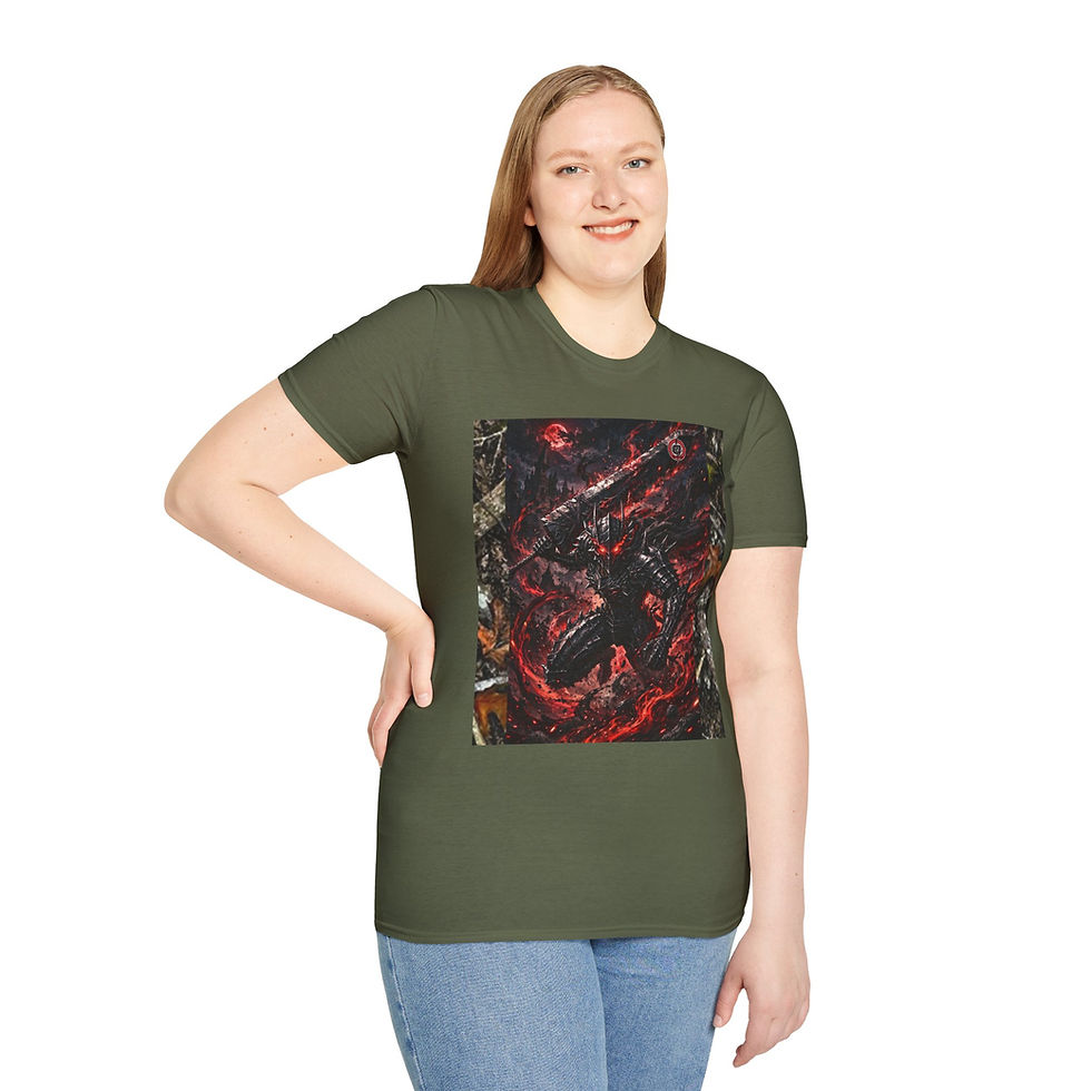 Thumbnail: Dark Fantasy Red Black Dragon Graphic Tee