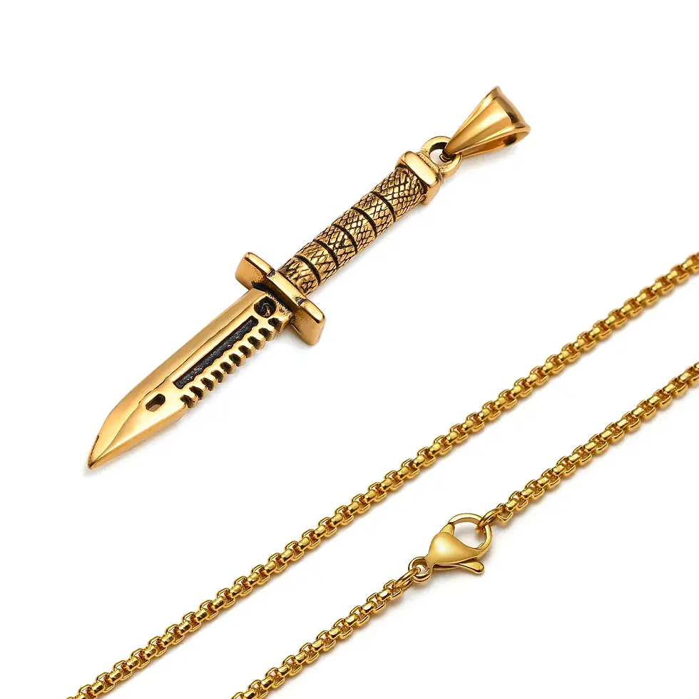 Miniatura: Vnox Cool Punk Dagger Necklaces Jewelry