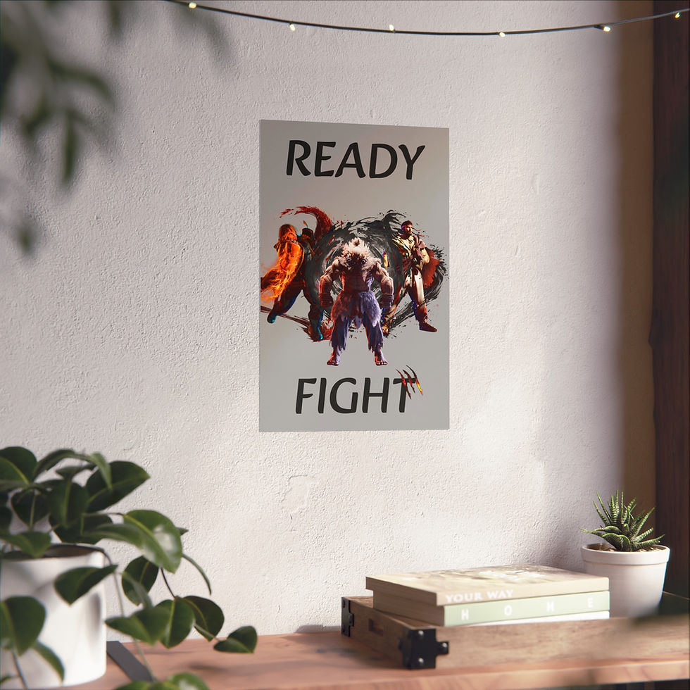 Thumbnail: Ready to Fight Fine Art Poster - for Gamers