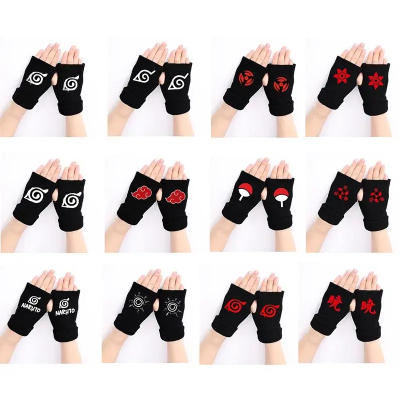 Miniatura: Naruto Anime Black Gloves for Children/Adult