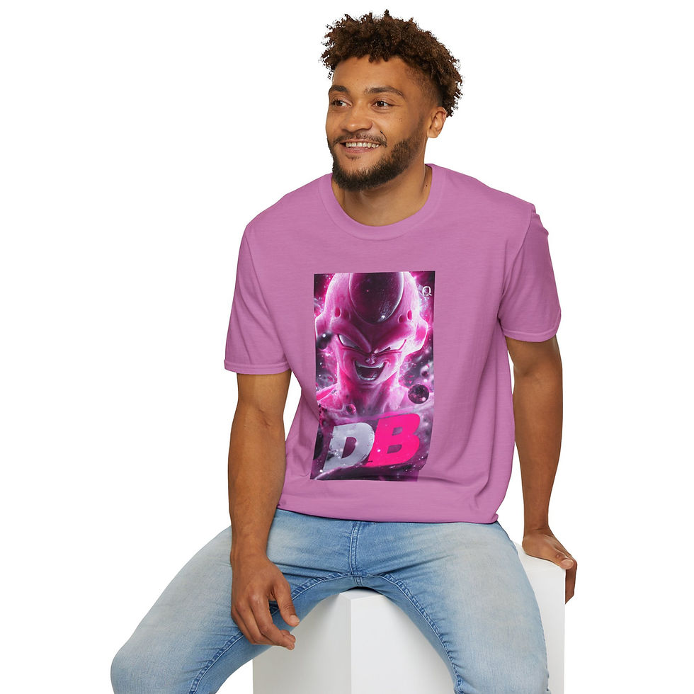 Thumbnail: Anime Villain Graphic T-Shirt – Pink Energy "DB" Design