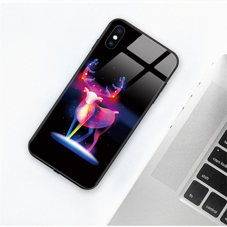 Thumbnail: LED Tempered Glass Light Up Phone Case/Calling Light Up Case iPhone 12 13 14